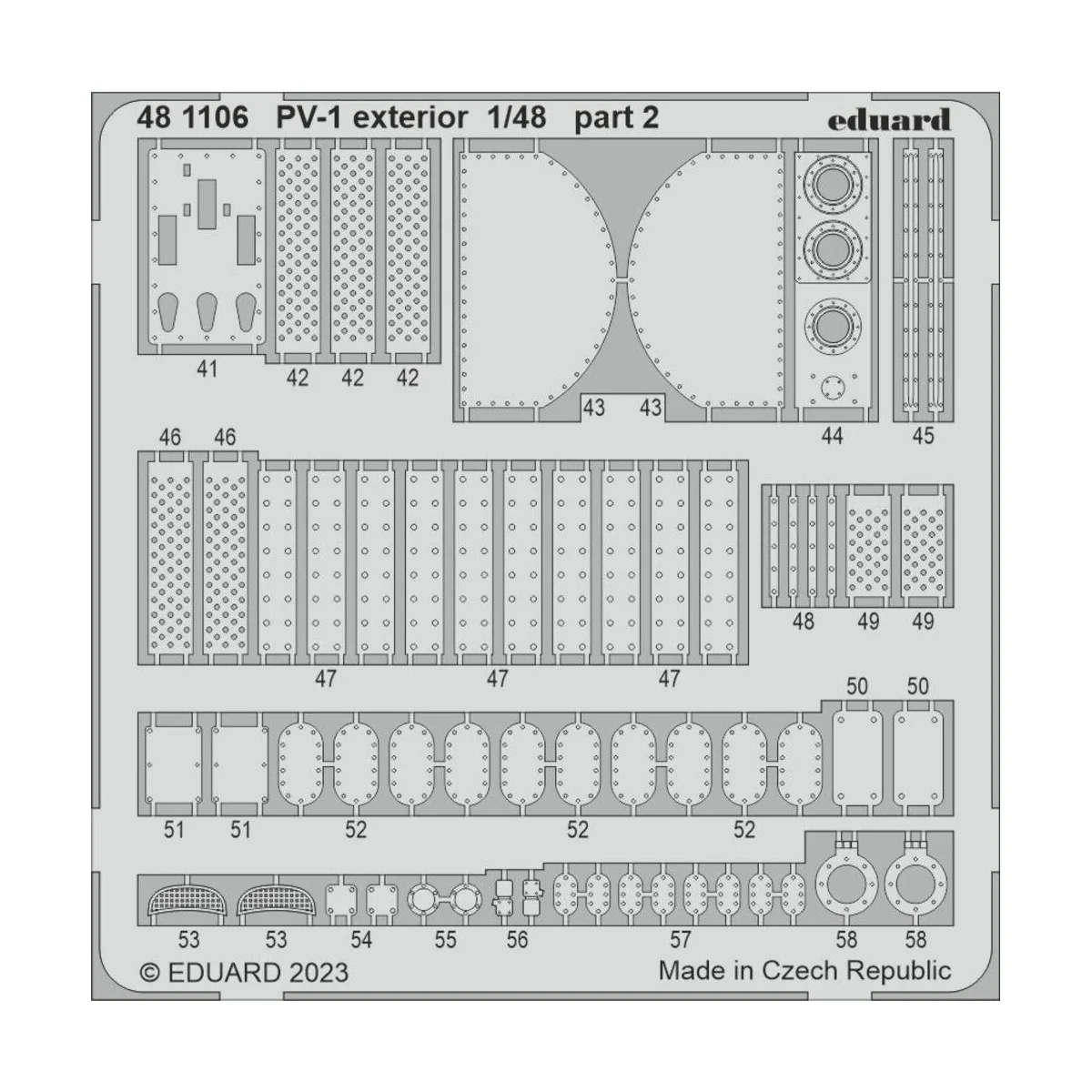 PV-1 exterior 1/48 ACADEMY, 1/48 - Eduard Accessories 481106