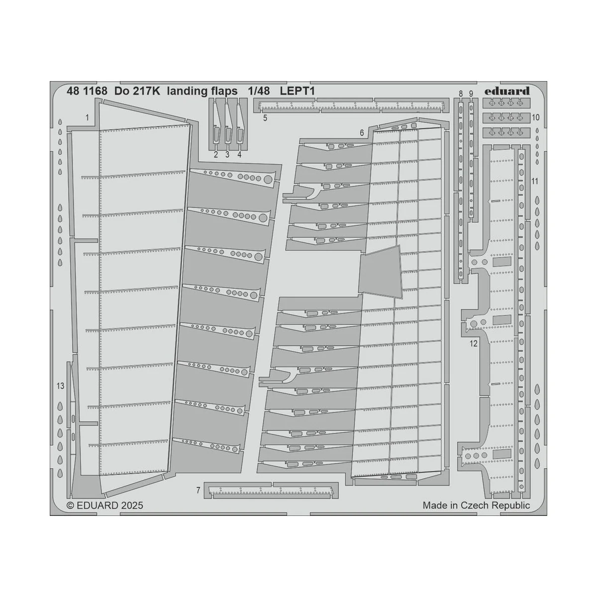 Do 217K landing flaps ICM, 1/48 - Eduard Accessories 481168