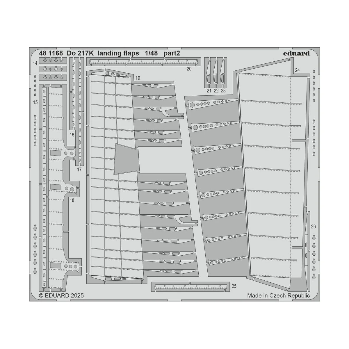 Do 217K landing flaps ICM, 1/48 - Eduard Accessories 481168