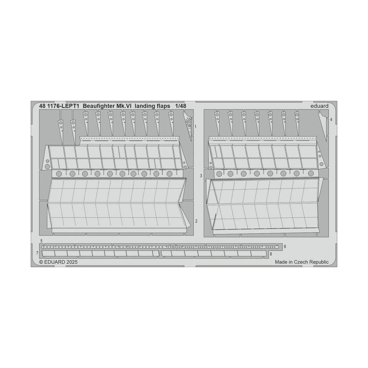 Beaufighter Mk.VI landing flaps for Revell, 1/48 - Eduard Accessori...