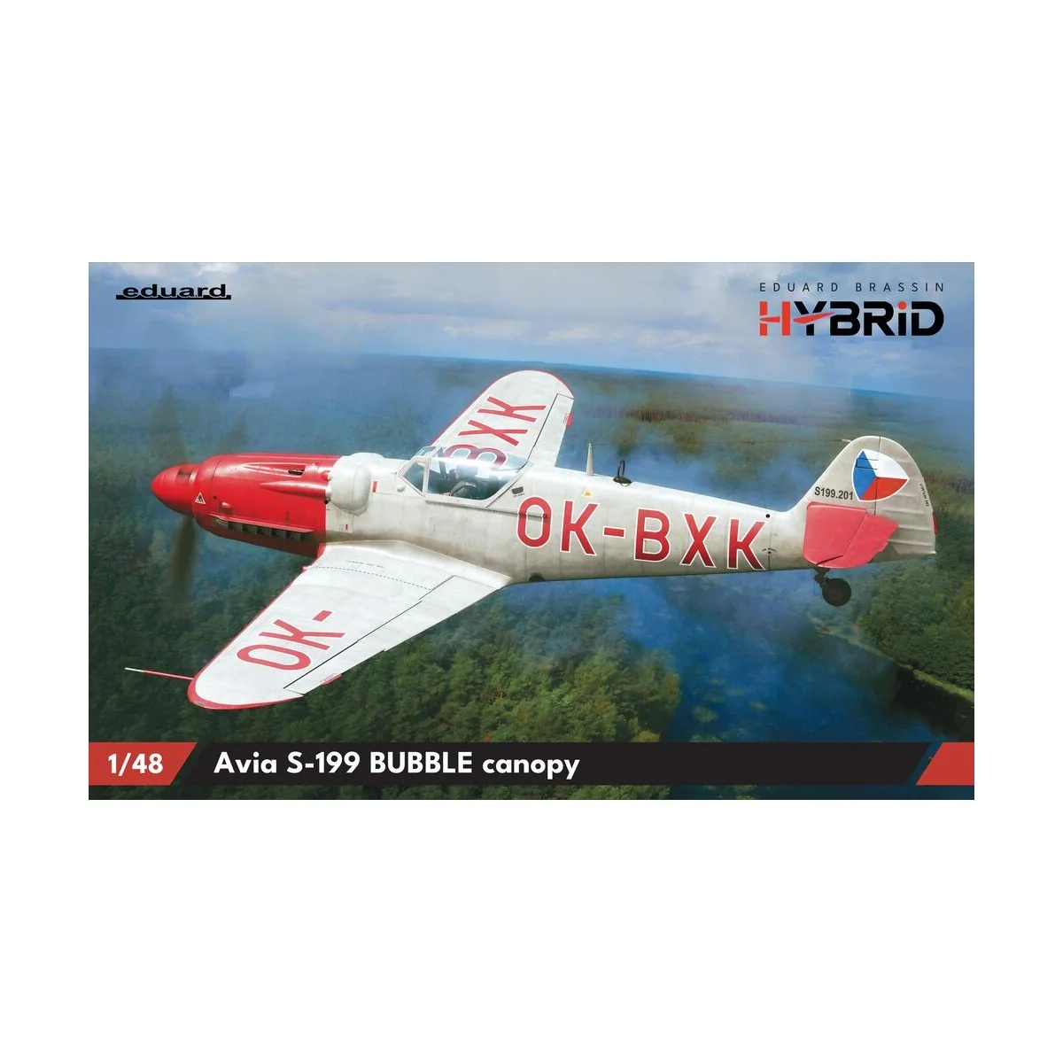 Avia S-199 bubble canopy, 1/48 - Eduard Plastic Kits 948012