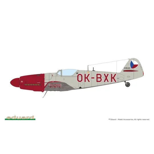 Avia S-199 bubble canopy, 1/48 - Eduard Plastic Kits 948012