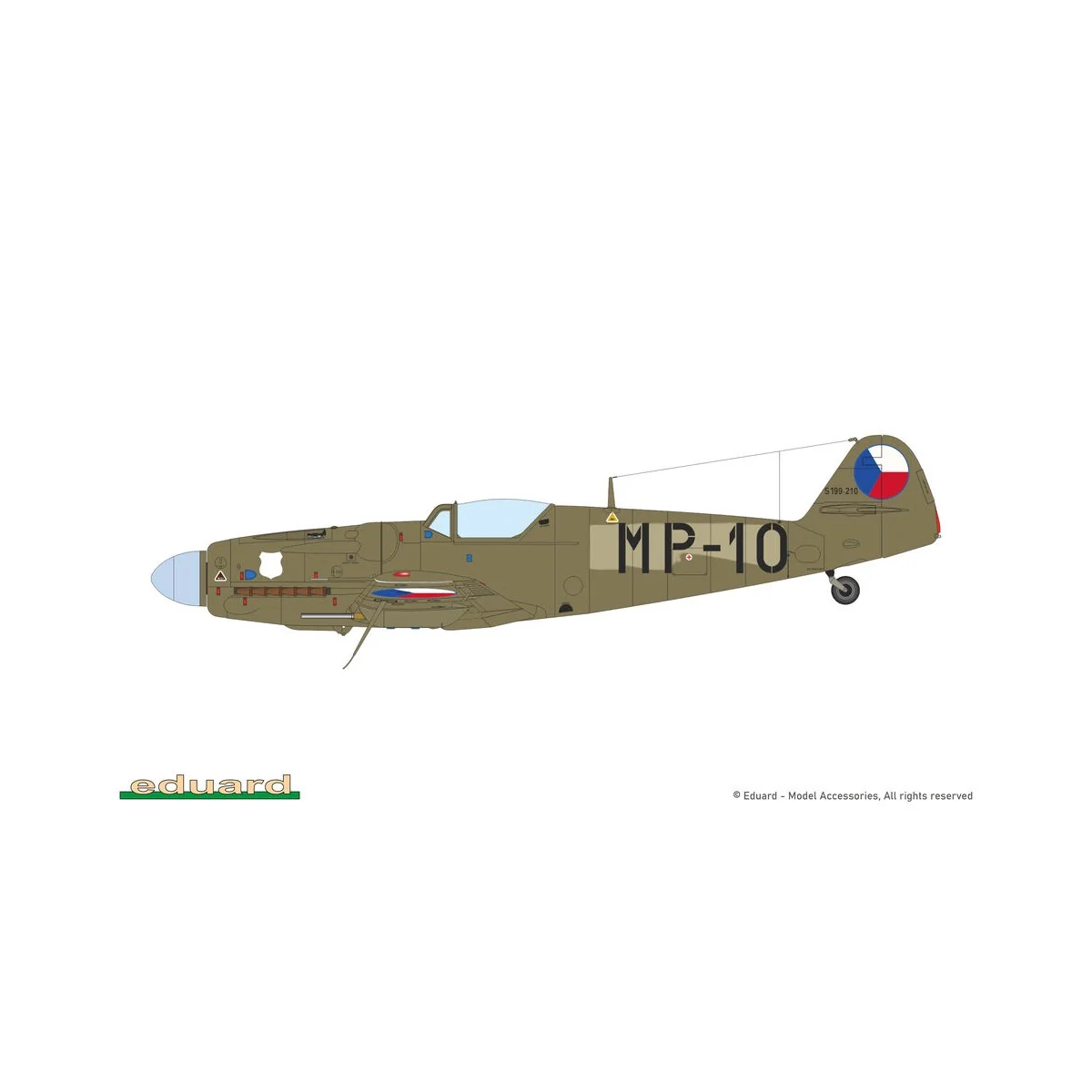 Avia S-199 bubble canopy, 1/48 - Eduard Plastic Kits 948012