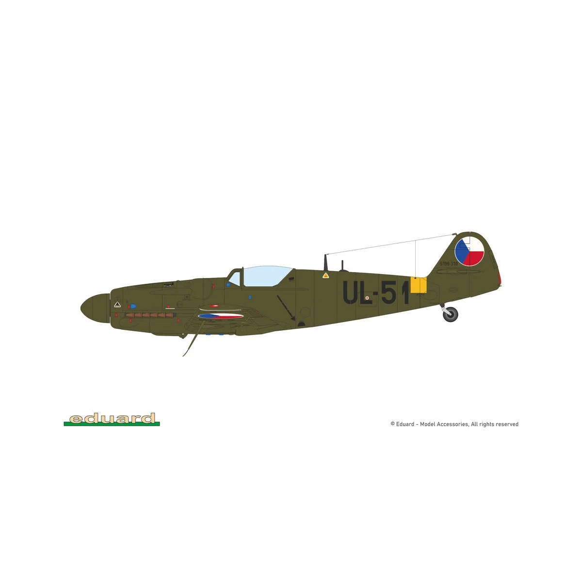 Avia S-199 bubble canopy, 1/48 - Eduard Plastic Kits 948012