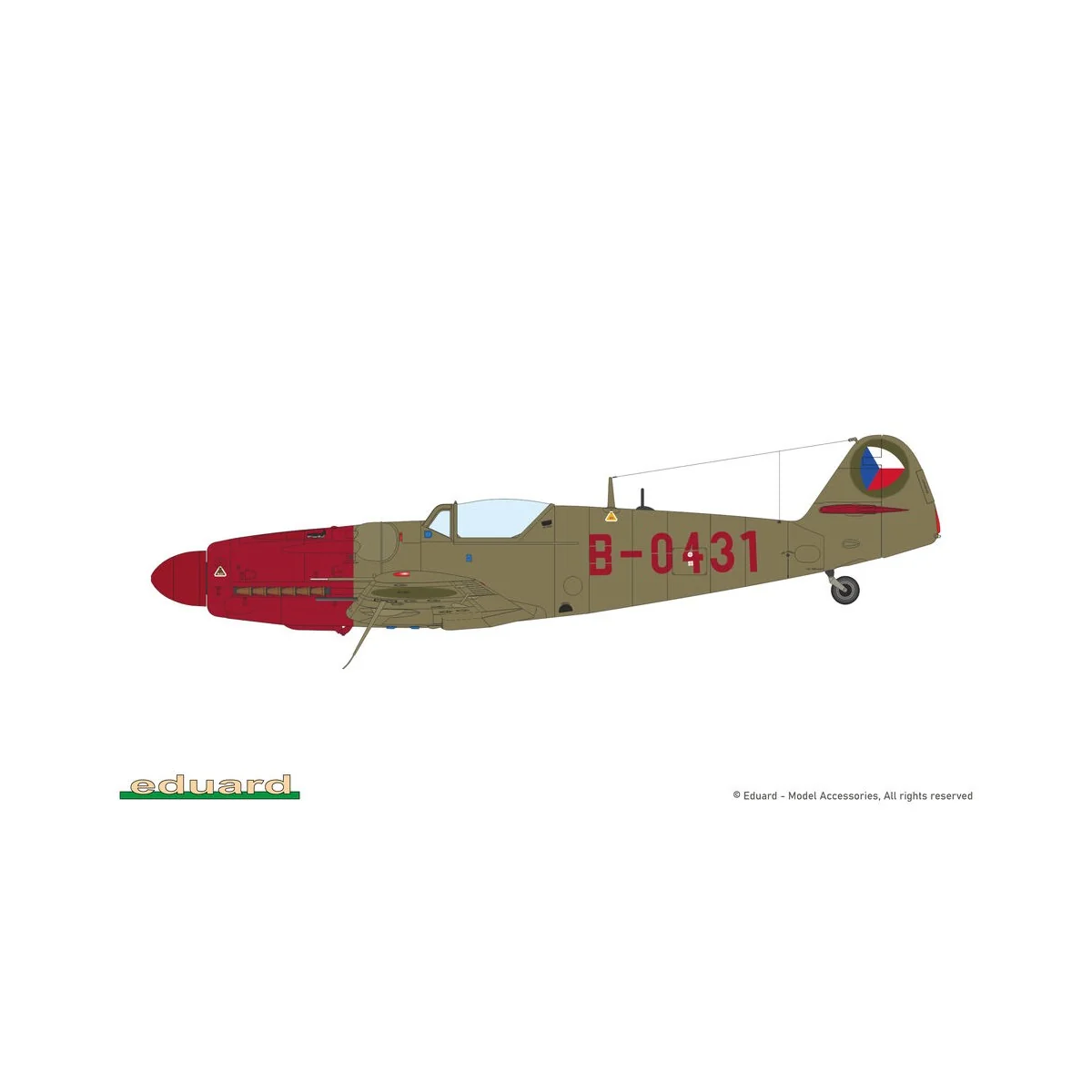 Avia S-199 bubble canopy, 1/48 - Eduard Plastic Kits 948012