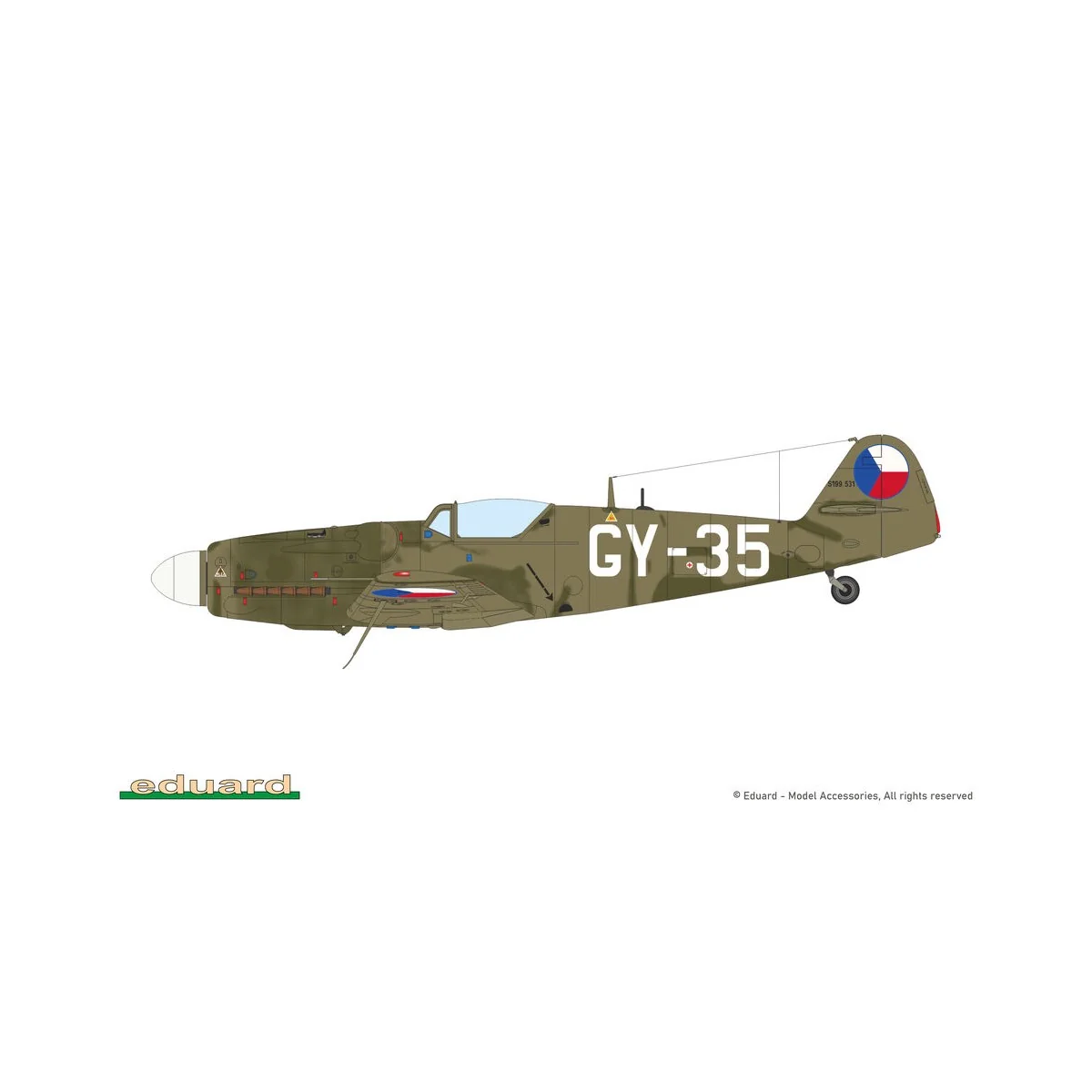 Avia S-199 bubble canopy, 1/48 - Eduard Plastic Kits 948012
