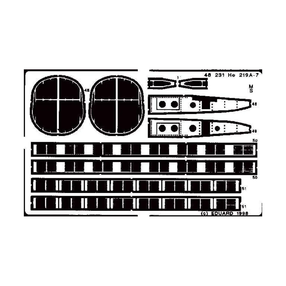 Heinkel He-219 UHU, 1/48 - Eduard Accessories 48231