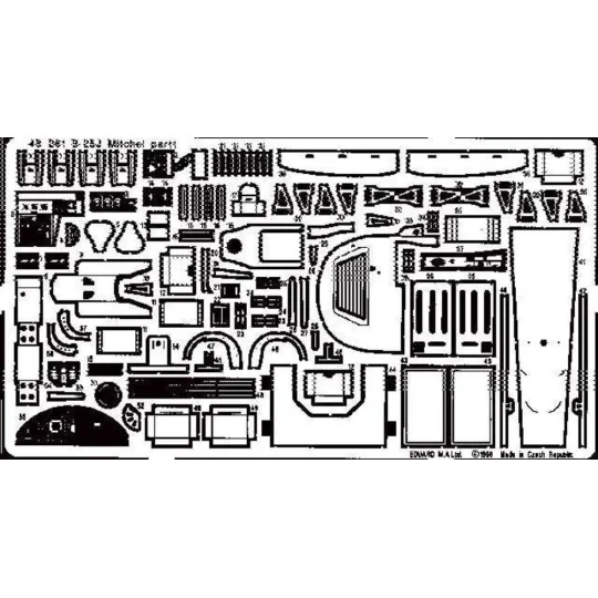 B-25J Mitchell, 1/48 - Eduard Accessories 48261