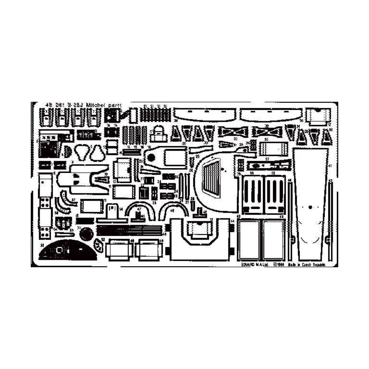 B-25J Mitchell, 1/48 - Eduard Accessories 48261