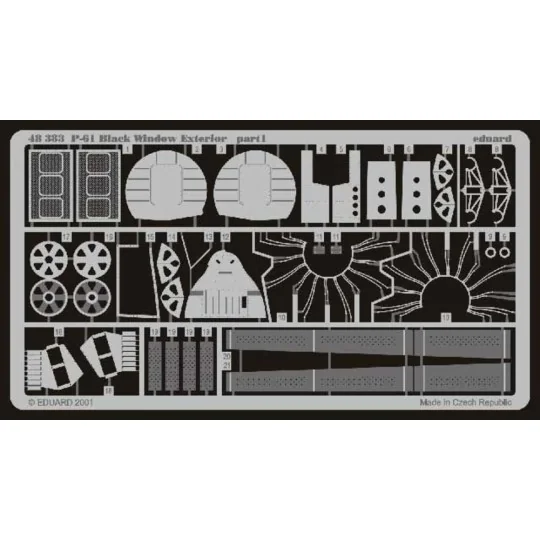 P-61 Black Widow Exterior, 1/48 - Eduard Accessories 48383