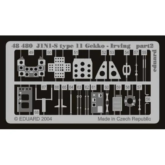 J1N1-S Type 11 Gekko-Irving, 1/48 - Eduard Accessories 48480