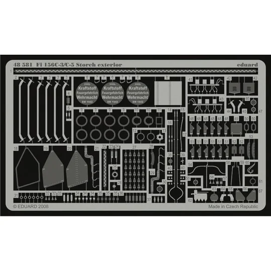 Fi 156C-3/C-5 Storch exterior für Tamiya Bausatz, 1/48 - Eduard Acc...