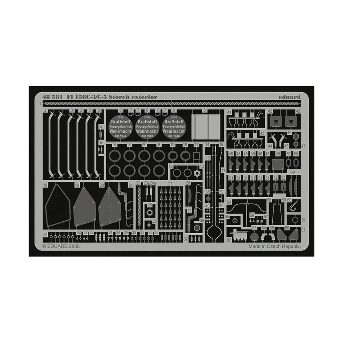 Fi 156C-3/C-5 Storch exterior für Tamiya Bausatz, 1/48 - Eduard Acc...
