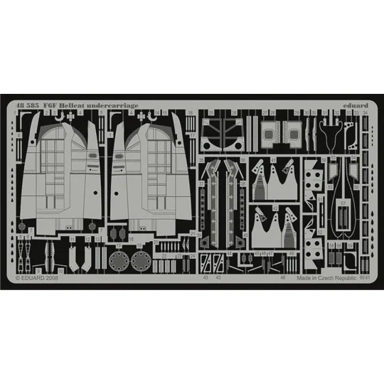 F6F Hellcat undercarriage für Eduard Bausatz, 1/48 - Eduard Accesso...