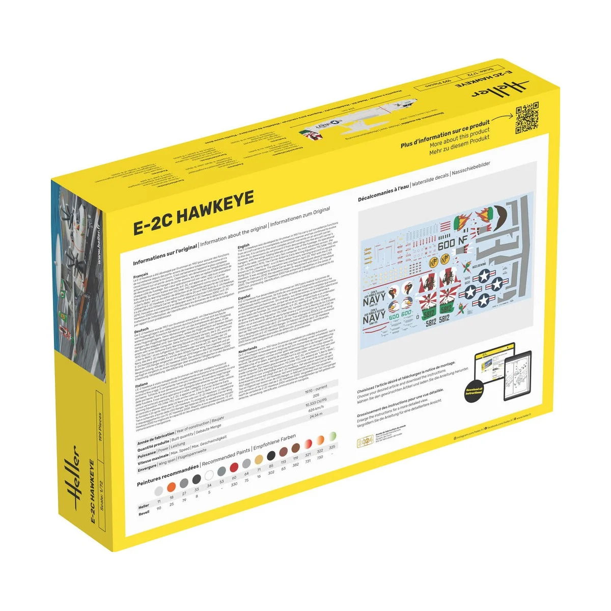 STARTER KIT E-2C Hawkeye, 1/72 - Heller 58300