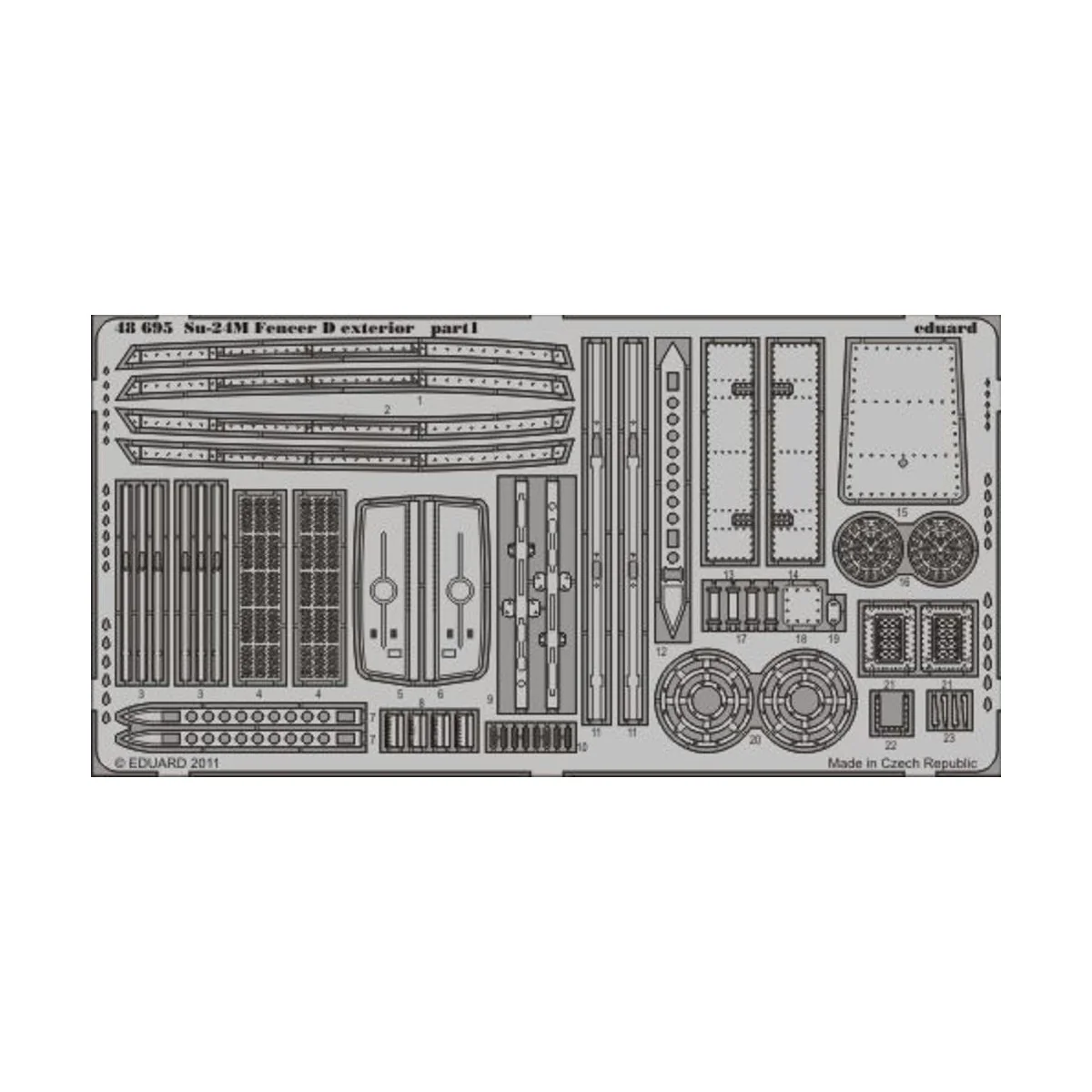 Su-24M Fencer D exterior, 1/48 - Eduard Accessories 48695