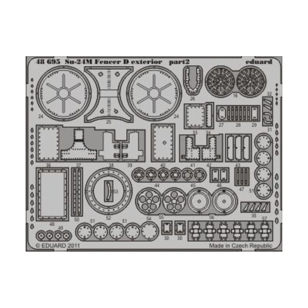 Su-24M Fencer D exterior, 1/48 - Eduard Accessories 48695