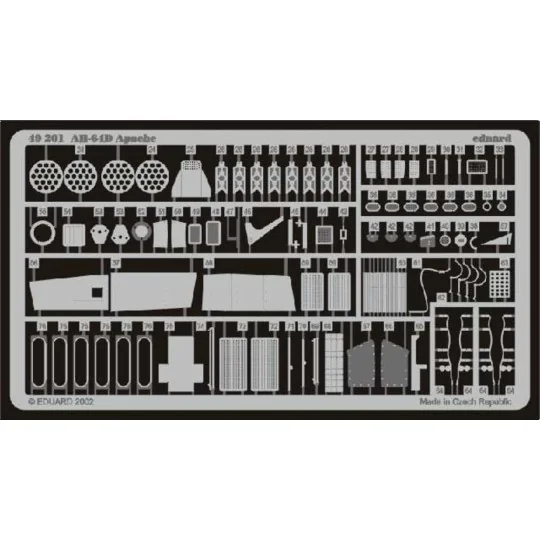 AH-64D Apache für Hasegawa Bausatz, 1/48 - Eduard Accessories 49201