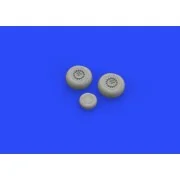 B-25 wheels for Airfix - Eduard Accessories 672205