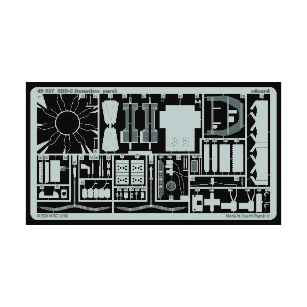 SBD-3 Dauntless für Hasegawa Bausatz, 1/48 - Eduard Accessories 49237