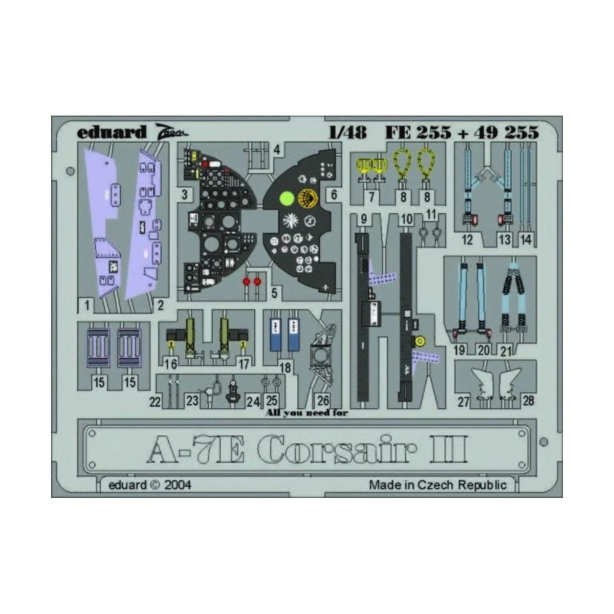 A-7E Corsair II, 1/48 - Eduard Accessories 49255