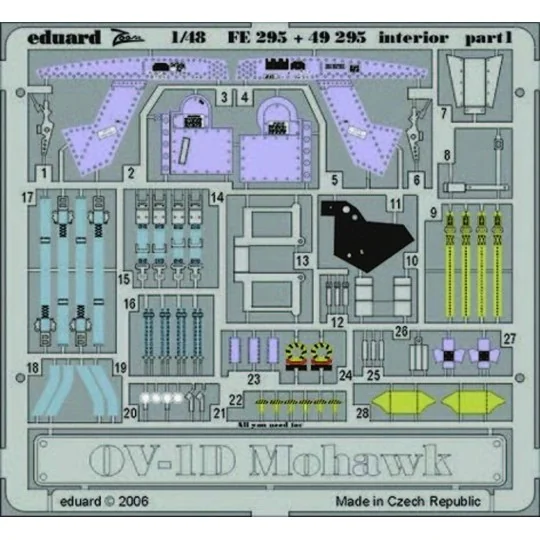 OV-1D Mohawk interior für Roden Bausatz, 1/48 - Eduard Accessories ...