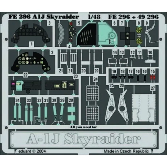 A-1J Skyraider für Tamiya Bausatz, 1/48 - Eduard Accessories 49296