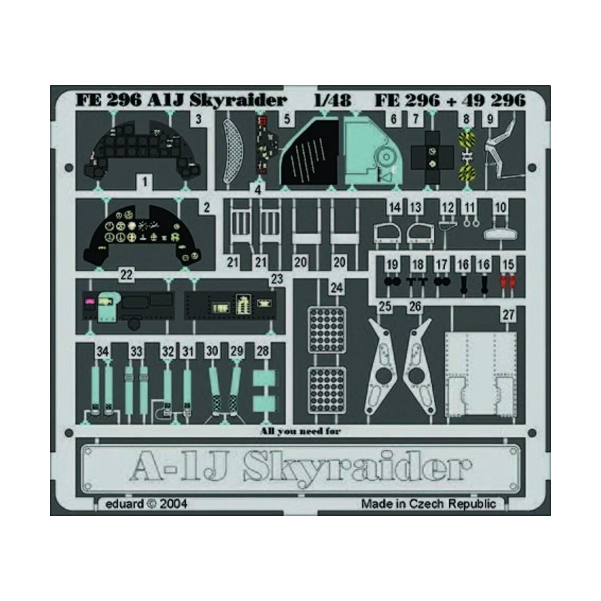 A-1J Skyraider für Tamiya Bausatz, 1/48 - Eduard Accessories 49296