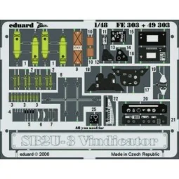 SB2U-3 Vindicator für Accurate Miniatures Bausatz, 1/48 - Eduard Ac...