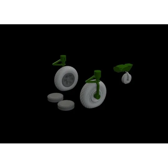 P-47D wheels for Tamiya, 1/72 - Eduard Accessories 672221 P-47D wheels for Tamiya, 1/72 - Eduard Accessories 672221