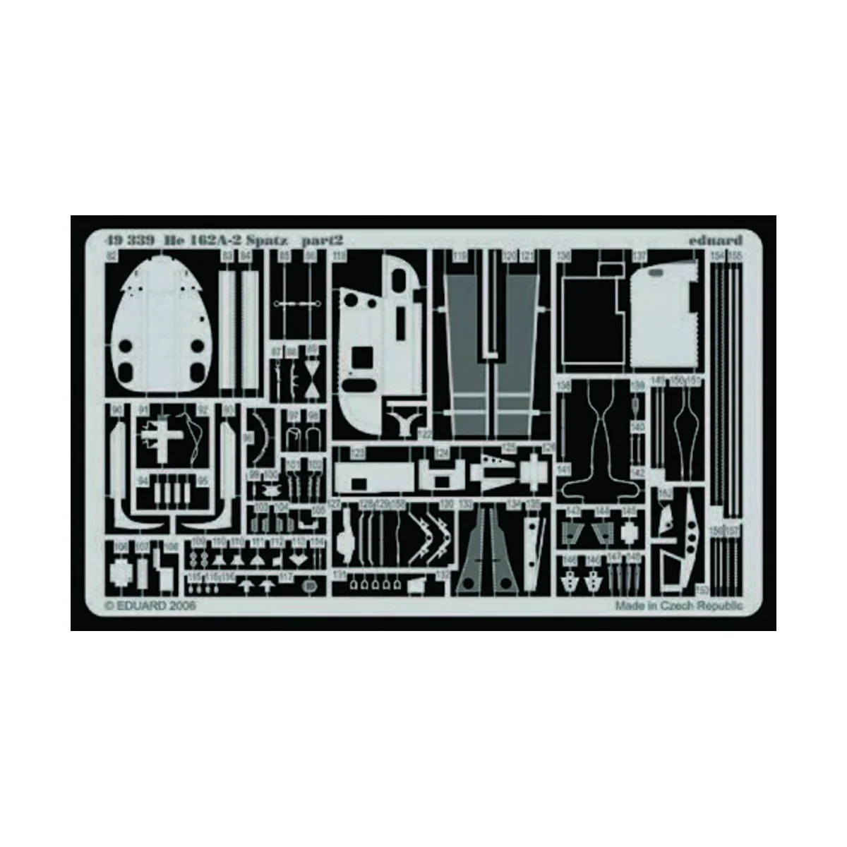 He 162A-2 Spatz für Tamiya Bausatz, 1/48 - Eduard Accessories 49339