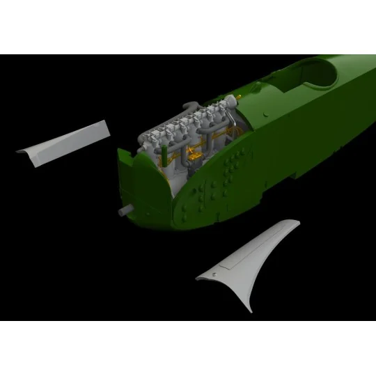 Fokker D.VII (OAW) engine/Mercedes D.III f. Eduard, 1/72 - Eduard A...