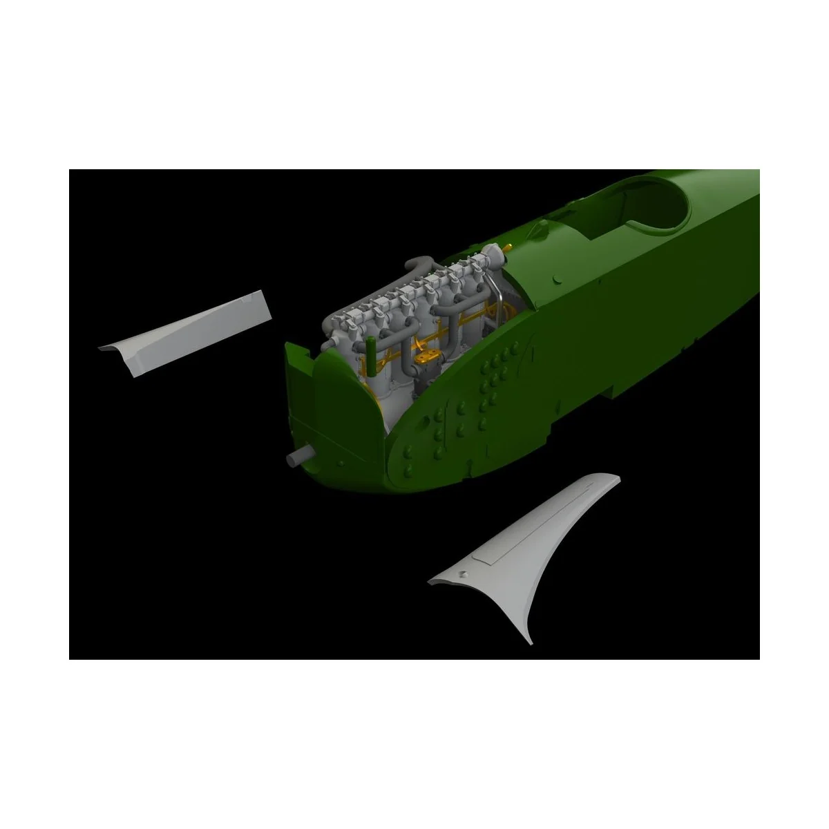 Fokker D.VII (OAW) engine/Mercedes D.III f. Eduard - Eduard Accesso...