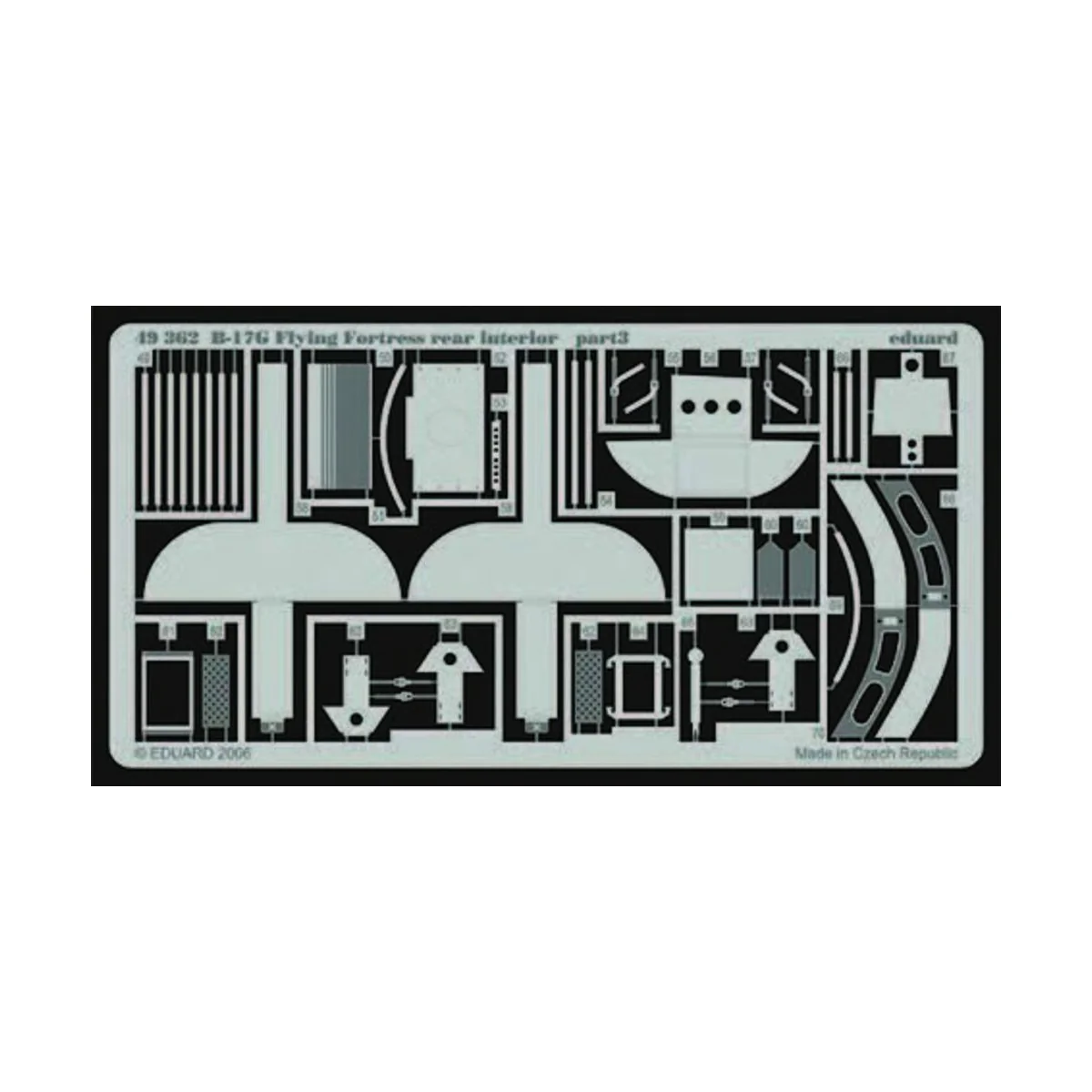 B-17G Flying Fortress rear interior für Revell/Monogram Bausatz, 1/...