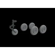 MiG-17 wheels for Airfix, 1/72 - Eduard Accessories 672228