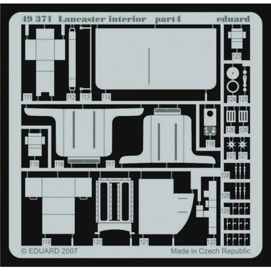 Lancaster interior für Tamiya Bausatz, 1/48 - Eduard Accessories 49371