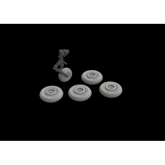 MiG-17 wheels for Airfix, 1/72 - Eduard Accessories 672228