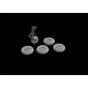 MiG-17 wheels for Airfix - Eduard Accessories 672228