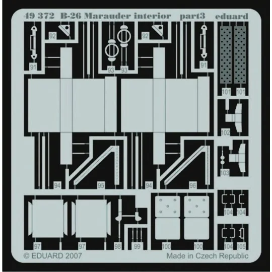 B-26 Marauder interior für Revell/Monogram Bausatz, 1/48 - Eduard A...