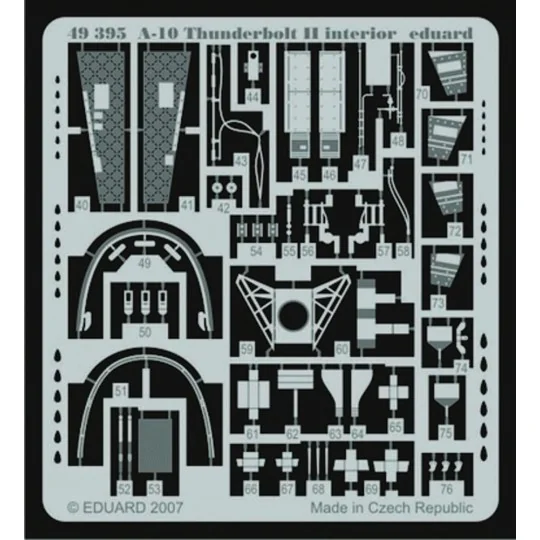 A-10 Thunderbolt II interior für Hobby Boss Bausatz, 1/48 - Eduard ...