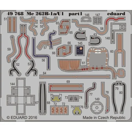 Me 262B-1a/U1, 1/48 - Eduard Accessories 49768