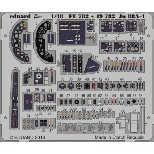Ju 88A-4 interior for ICM, 1/48 - Eduard Accessories 49782