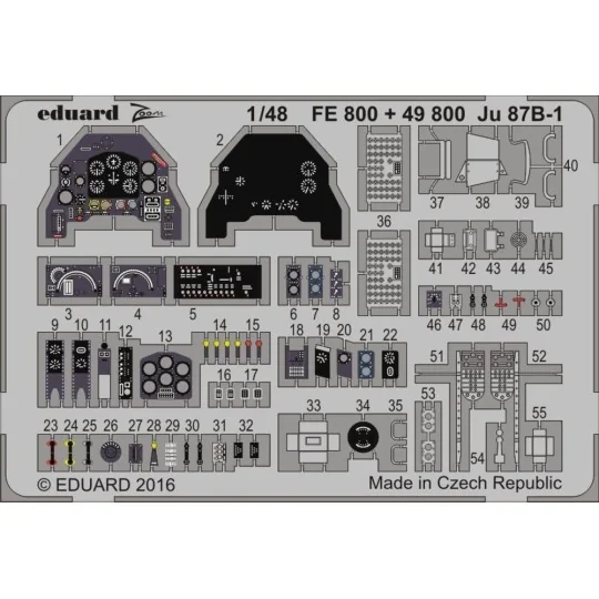 Ju 87B-1 for Airfix, 1/48 - Eduard Accessories 49800