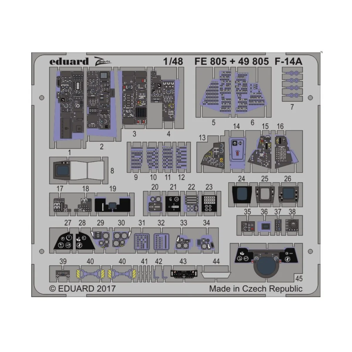F-14A interior for Tamiya, 1/48 - Eduard Accessories 49805