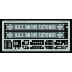 Zerstörer DD445 Fletcher Fotoätzsatz, 1/350 - Eduard Accessories 53003 2