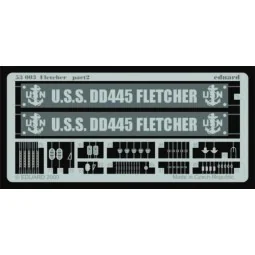 Zerstörer DD445 Fletcher Fotoätzsatz, 1/350 - Eduard Accessories 53003 2