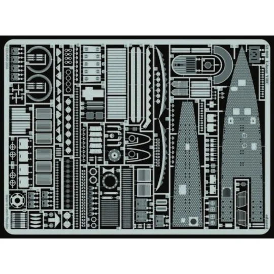 U-Boot Typ VII C Wolf Pack Fotoätzsatz Die grauen Wölfe, 1/72 - Edu...