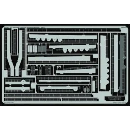 Flugzeugträger USS Hornet CV 8 Fotoätzsatz für Reling, 1/350 - Edua... 2