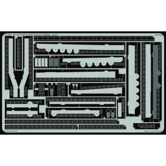 Flugzeugträger USS Hornet CV 8 Fotoätzsatz für Reling, 1/350 - Edua...