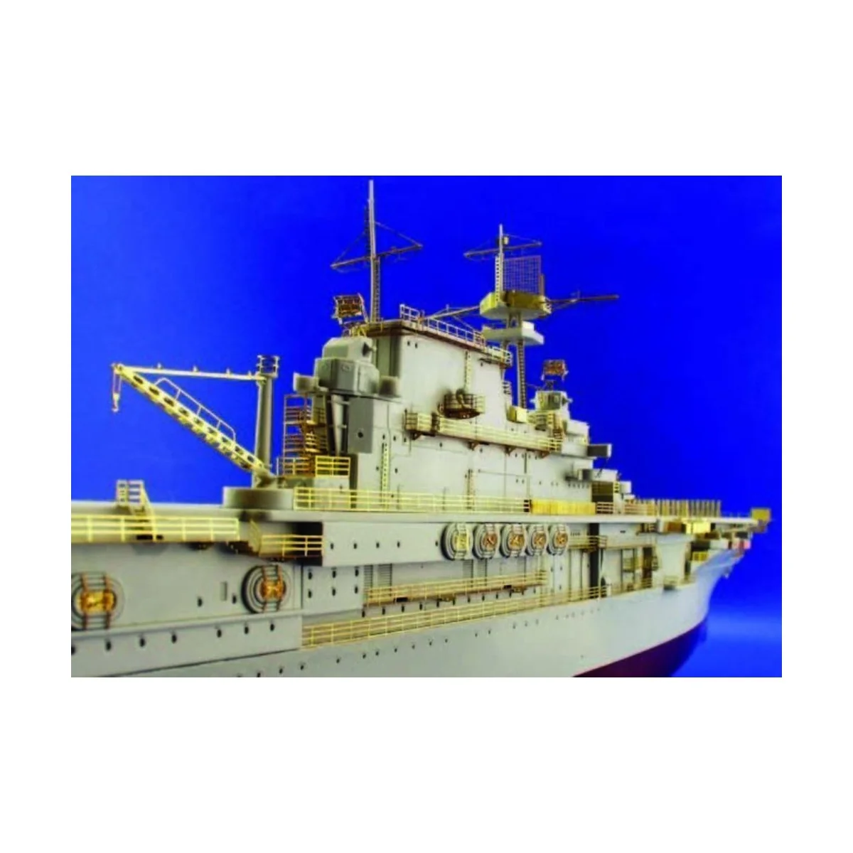 Flugzeugträger USS Hornet CV 8 Fotoätzsatz für Reling, 1/350 - Edua...
